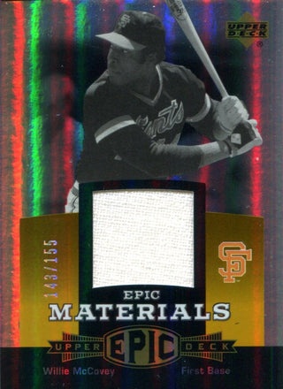 Willie McCovey 2006 Upper Deck Epic Materials Jersey Card