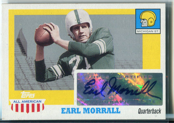 Earl Morrall Autographed 2005 Topps Card