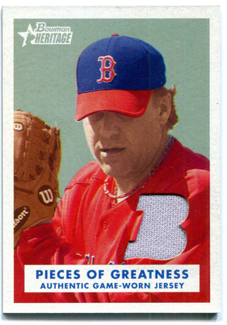 Curt Schilling Bowman Heritage Jersey Card