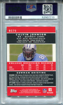 Calvin Johnson 2007 Bowman Chrome #BC75 (PSA GEM MT 10) Card