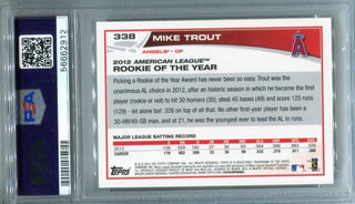 Mike Trout 2013 Topps #338 PSA NM-MT 8 Card