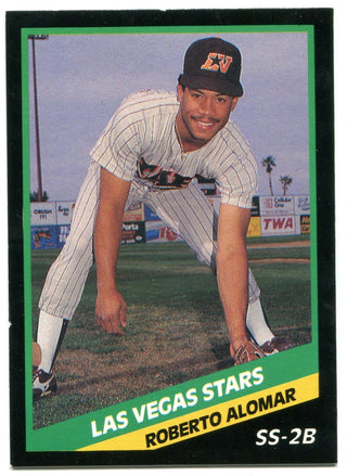 Robbie Alomar 1988 Rookie Las Vegas Stars Card