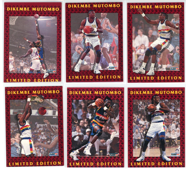 dikembe mutombo limited edition card 1992 Fleer Dikembe Mutombo Limited Edition Set of 12 Cards