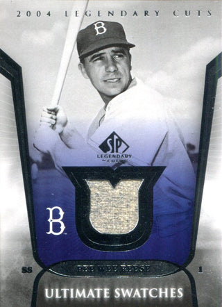 Pee Wee Reese 2004 Upper Deck Legendary Cuts Ultimate Swatches Jersey Card