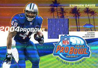 Stephen Davis Unsigned 2004 Topps Chrome Jersey Card