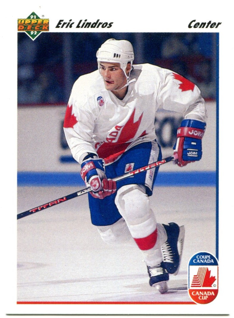 Eric Lindos Rookie Eric Lindros Upper Deck 1991 Rookie Card | Hollywood Collectibles