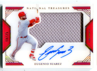 Eugenio Suarez 2021 Panini National Treasures #CJSES Auto Card /25