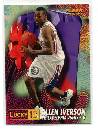 Allen Iverson 1996-97 Fleer Lucky 13 #1 Card