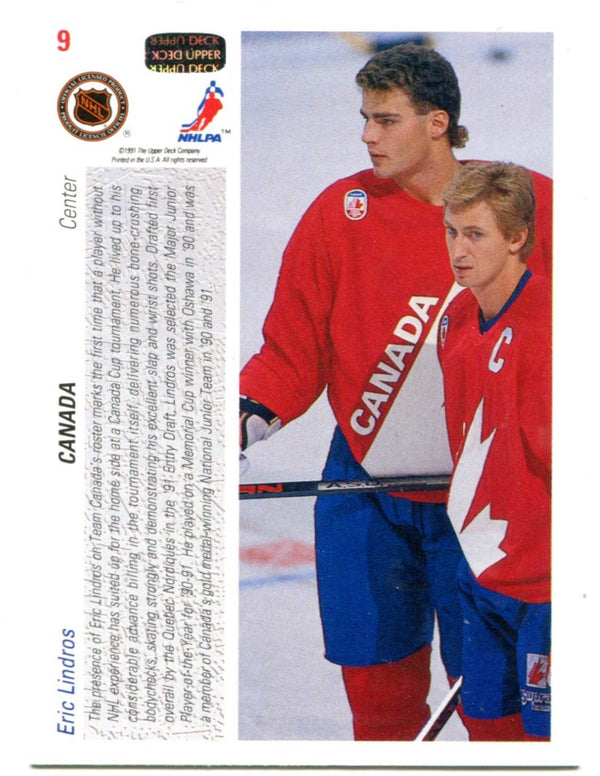 Eric Lindos Rookie Eric Lindros Upper Deck 1991 Rookie Card | Hollywood Collectibles