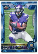 Stefon Diggs 2015 Topps Chrome #148 Blue Rookie Card