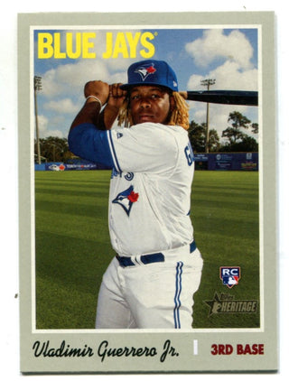Vladimir Guerrero Jr 2019 Topps Heritage #504 Rookie Card
