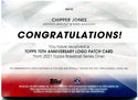 Chipper Jones Topps 70th Anniversary Commemorative Patch 2021