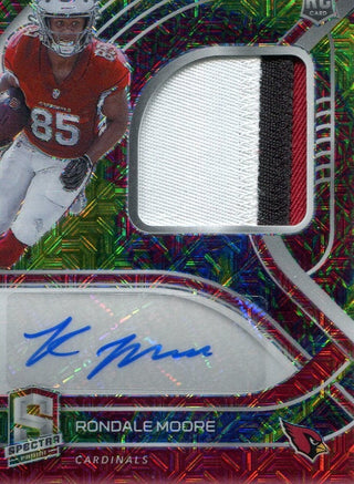 Rondale Moore Autographed 2021 Panini Spectra Rookie Memorabilia Card #9/10