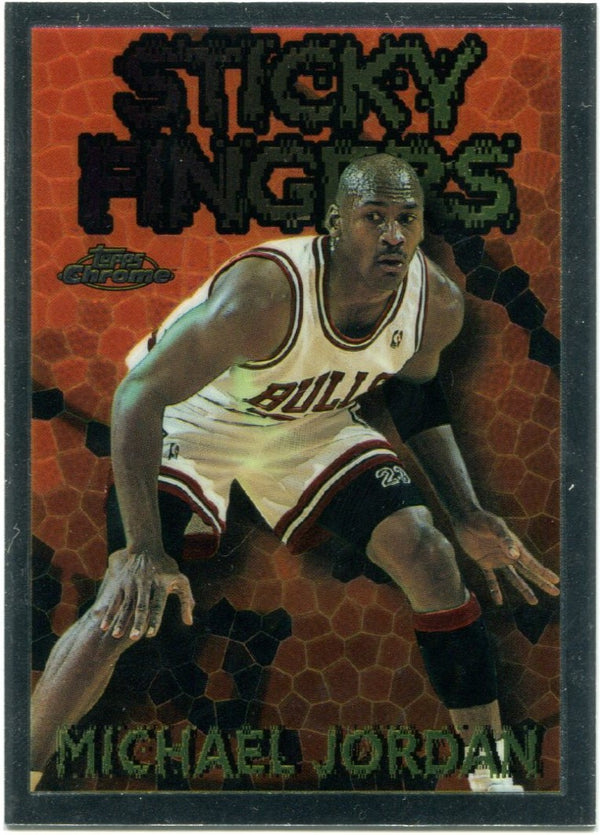 Michael Jordan 1996 Topps Chrome Sticky Fingers Card