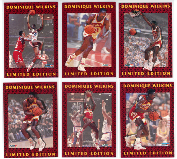 dominique wilkins limited edition card 1992 Fleer Dominique Wilkins Limited Edition Set of 12 Cards