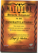 Brock Lesnar 2003 Fleer Event Used Mat Relic Card