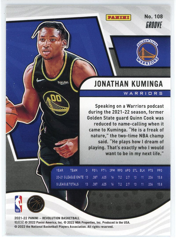 Jonathan Kuminga 2021-22 Panini Revolution Groove Rookie Card #108