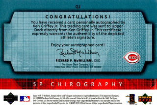 Ken Griffey Jr. 2003 Upper Deck Chirography Autographed Card #303/350