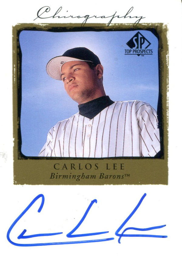 Carlos Lee Autographed Upper Deck Card