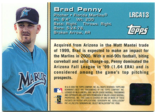 Brad Penny Bowmans Best Autograph 2000