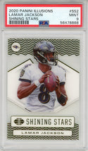 Lamar Jackson 2020 Panini Illusion Shining Stars Card #SS2 (PSA)
