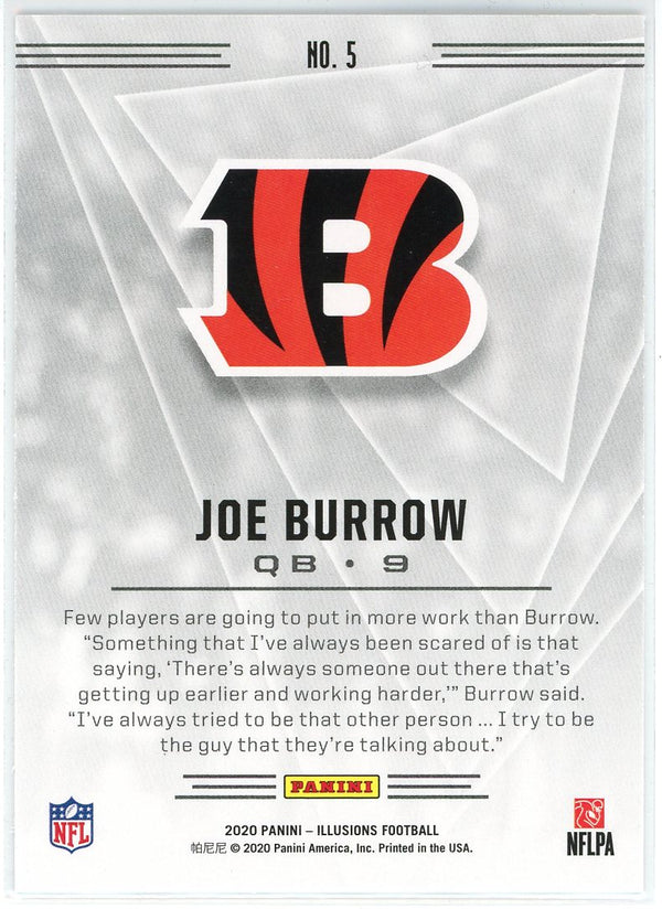 Joe Burrow 2020 Panini Illusions Rookie Card #5