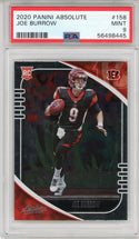Joe Burrow 2020 Panini Absolute Rookie Card #158 (PSA)