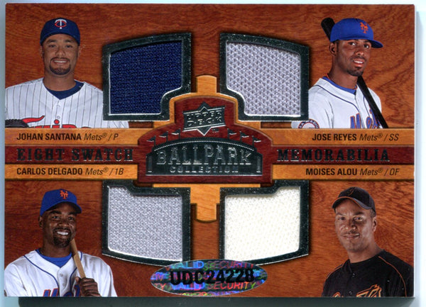 2008 UD Ballpark 260 Alou Delgado Santana Giambi Pettitte Jeter