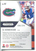 CJ Henderson 2020 Prizm Draft Picks Green & Yellow Rookie Card 96/249