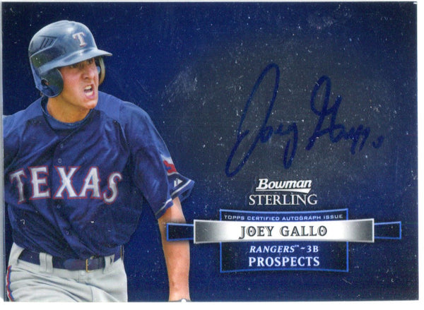Joey Gallo 2012 Bowman Sterling Prospects Autographed Card