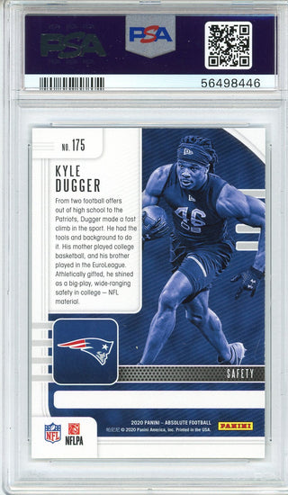 Kyle Dugger 2020 Panini Absolute Rookie Card #175 (PSA)