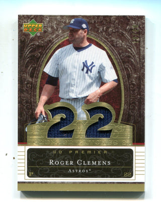 Roger Clemons 2007 Upper Deck Premier Patches Card 19/20