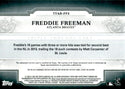 Freddie Freeman 2014 Topps Triple Threads Game Used/Autgraphed Card #5/18