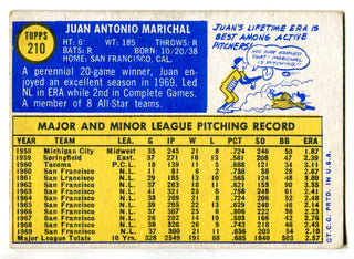 Juan Marichal 1970 Topps Card #210