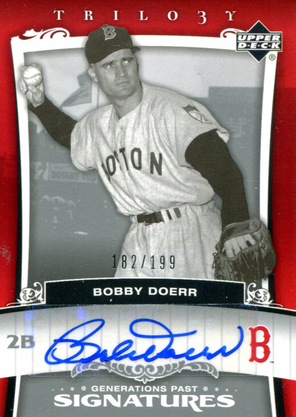 Bobby Doerr Autographed Upper Deck Card