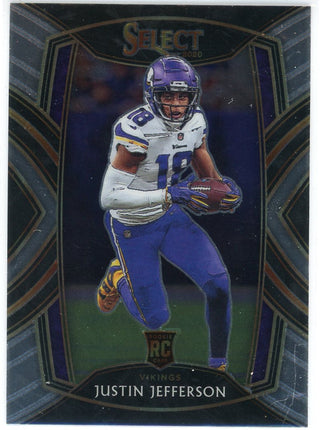 Justin Jefferson Rookie Card Justin Jefferson 2020 Panini Select Rookie Card #61 - Graded PSA 10 Gem Mint Condition PSA 10 Football Card Justin Jefferson Rookie Card Justin Jefferson 2020 Panini Select Rookie Card #61 - Graded PSA 10 Gem Mint Condition PSA 10 Football Card