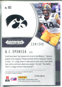 A.J. Epenesa 2020 Prizm Draft Picks Green & Yellow Rookie Card 124/249