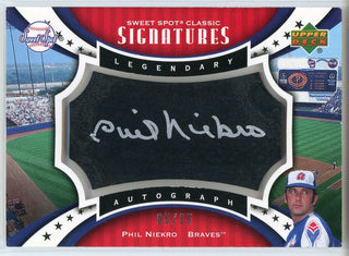 Phil Niekro Autographed 2007 Upper Deck Sweet Spot Classic Signatures Card #SPS-PN