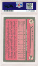Steve Avery Autographed 1989 Topps Card #784 (PSA Auto)