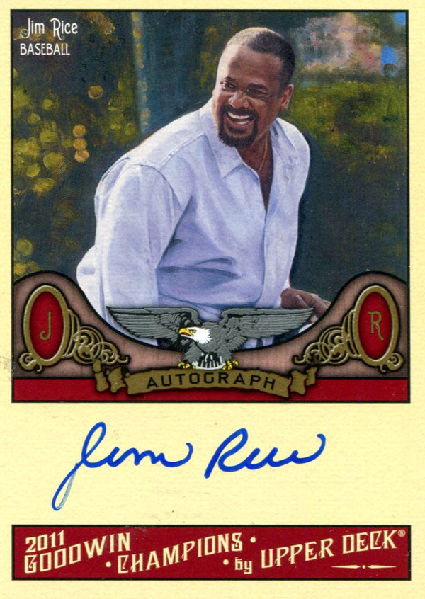 Jim Rice Autographed Upper Deck Card