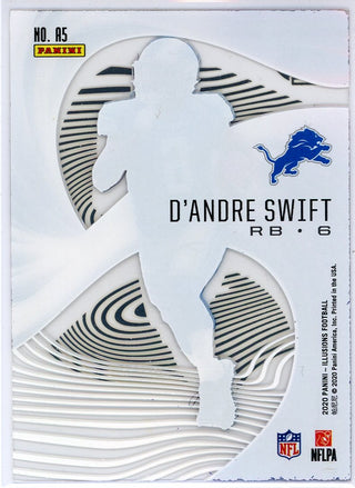 D'Andre Swift 2020 Panini Illusions Astounding Rookie Card #A5