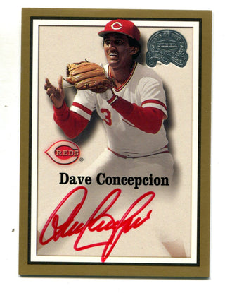 Dave Concepcion Autographed 2000 Fleer Greats of the Game Card
