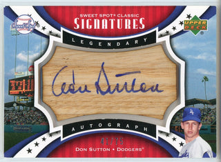 Don Sutton Autographed 2007 Upper Deck Sweet Spot Classic Signatures Card #SPS-DS