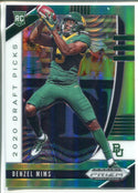 Denzel Mims 2020 Prizm Draft Picks Green & Yellow Rookie Card 19/249