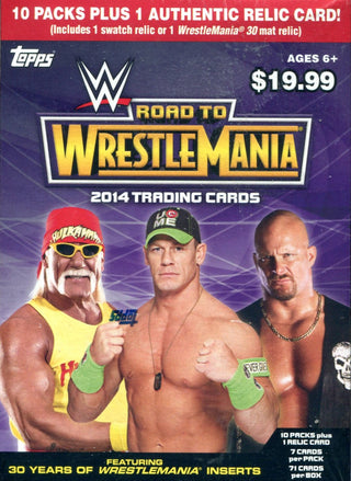 2014 Topps WWE Road to Wrestlemania Factory Sealed Blaster Box