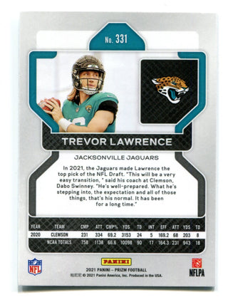 Trevor Lawrence 2021 Panini Prizm #321 RC