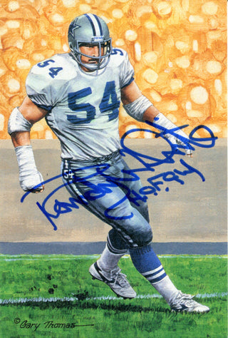 Michael Irvin Signed Dallas Cowboys Goal Line Art Card - Beckett W Auth  *Blue - NFL Autographed Football Cards at 's Sports Collectibles Store