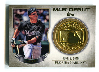 Mike Stanton 2016 Topps #MDMGS MLB Debut Gold Medallion Card