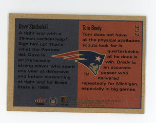 Tom Brady/Dave Stachelski 2000 Fleer Tradition #352 Card