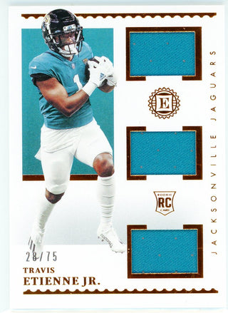 Travis Etienne Jr. 2021 Panini Encased Rookie Patch Card #TRM-TE